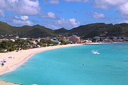 View of Great Bay towards Philipsburg