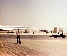 A British Airways Concorde in Sharjah on 20 August 1977