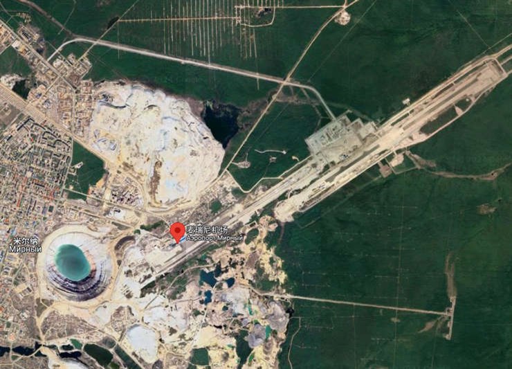 Mirny Airport (Russian: Аэропорт Мирный; Yakut: Мирнэй аэропорда) (IATA: MJZ, ICAO: UERR)