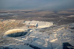 Mirny Airport (Russian: Аэропорт Мирный; Yakut: Мирнэй аэропорда) (IATA: MJZ, ICAO: UERR)
