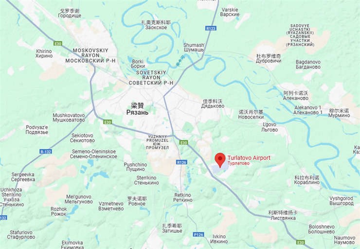 Turlatovo Airport (Russian: Аэропорт Турлатово) (IATA: RZN, ICAO: UUWR) i